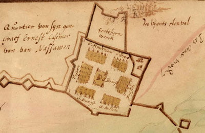 Detail: Kwartier van Ernst Casimir van Nassau