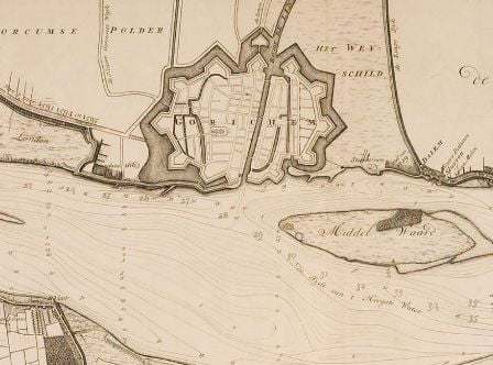 Kaart van Cruquius uit 1730