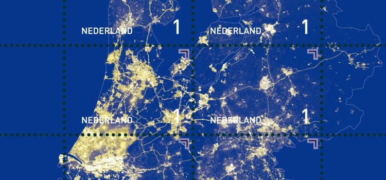 Postzegelvel van Nederland verlichting