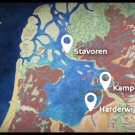 Archeologische kaart en animatie van IJsselmeergebied
