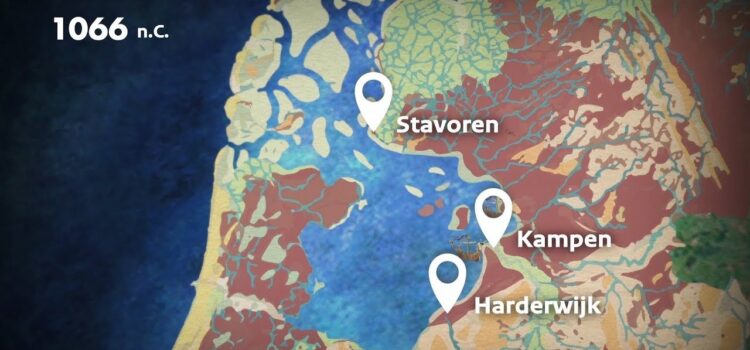 Archeologische kaart en animatie van IJsselmeergebied
