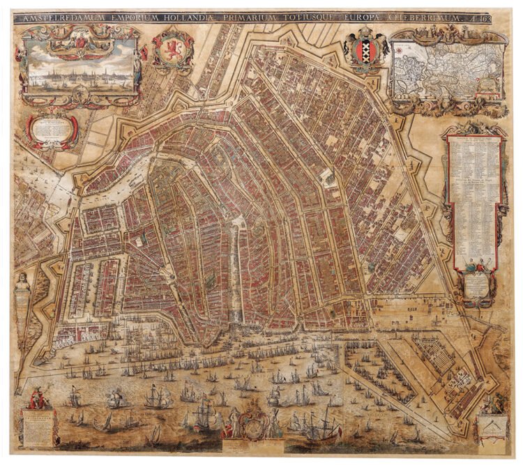 Kaart van Amsterdam, Balthasar Florisz. van Berckenrode, 1625