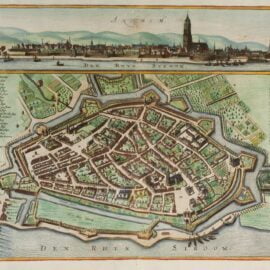 Een veelgebruikte historische kaart van Arnhem