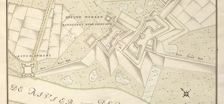 Plan van Zwol en werken aan den IJssel, circa 1740