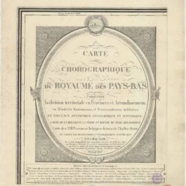 De Carte chorographique du Royaume des Pays-Bas van De Bouge uit 1823