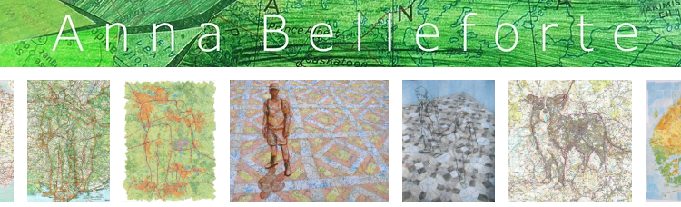 Oude kaarten krijgen een nieuw leven in de kunst van Anna Belleforte